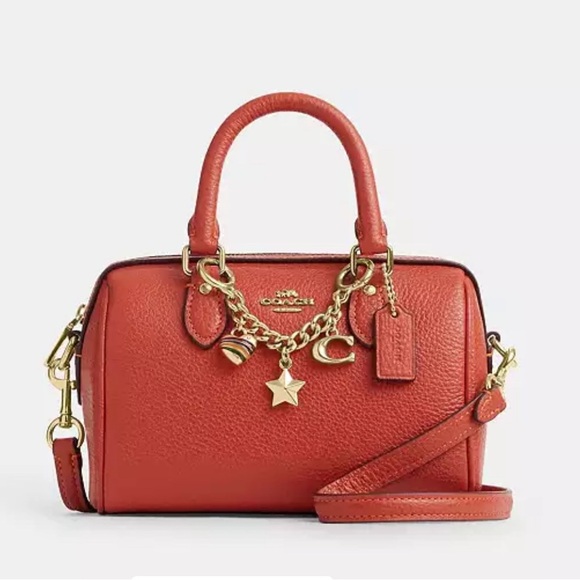 Coach Mini Rowan Crossbody Bag With Charms UU CA - Picture 1 of 5